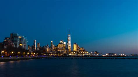 3840x2160 Resolution New York City Skyscraper At Night 4k Wallpaper