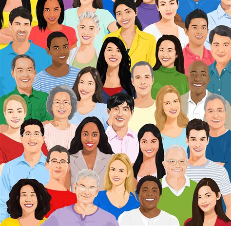 Illustration Of Diverse People Download Free Vectors