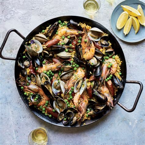 Seafood Paella Recipe Kay Chun Food And Wine
