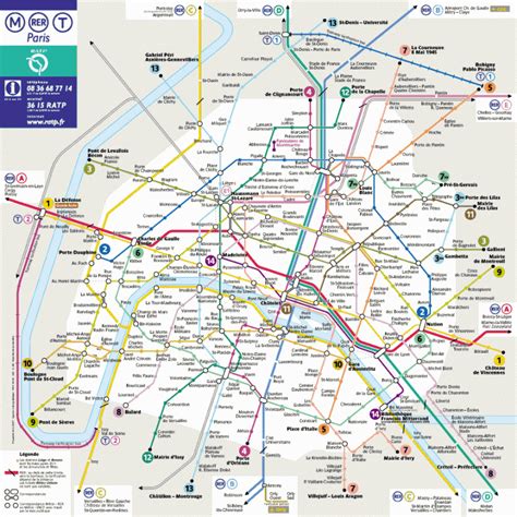 Paris Subway Map Travelsfinderscom