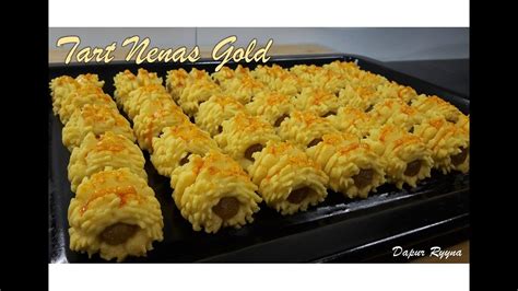 2 biji kuning telur dan sedikit pewarna kuning﻿. Resepi Kuih Tart Nenas Gold - confirm sedap, gebu & cair ...