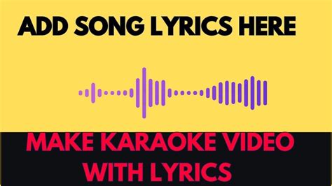 How To Make Karaoke Video With Lyrics In Canva Youtube