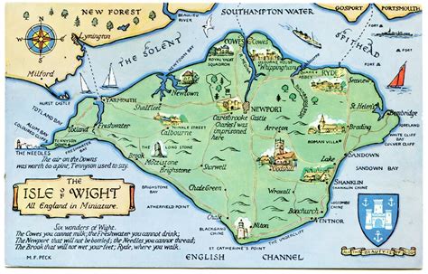 Isle Of Wight Map Map Of The World