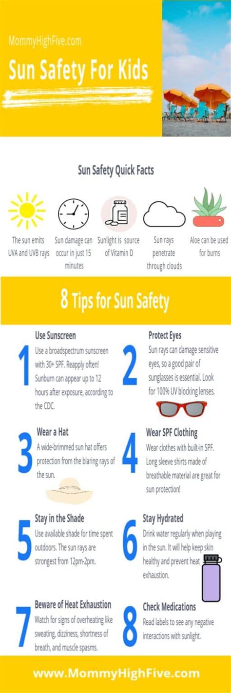 Sun Safety Tips For Young Kids Mommy High Five