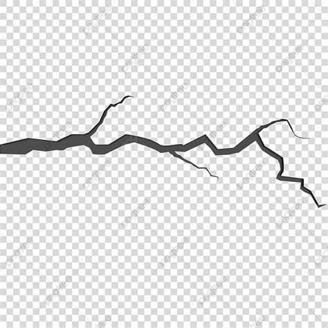 Surface Crack Vector Art Png Cracked Surface Realistic Transparent