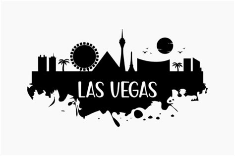 Las Vegas Skyline Silhouette Graphic By Berridesign · Creative Fabrica