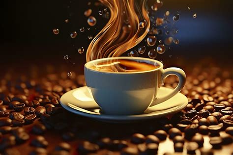 Coffee Bliss. Savoring the Aromatic Symphony of Splashing Beans