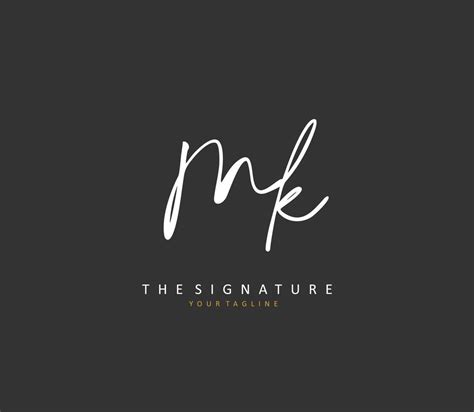 metro k mk inicial letra escritura y firma logo un concepto escritura inicial logo con modelo