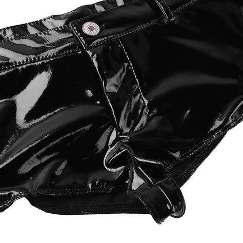 sexy women patent leather buckles hot pants mini shorts clubwear panties briefs ebay