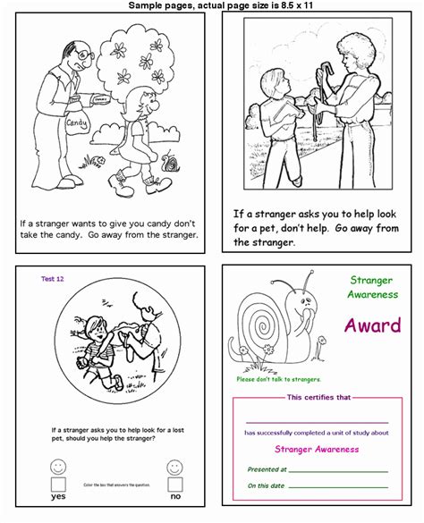 Free Coloring Pages Of Do Not Talk Stranger Danger Coloring Pages
