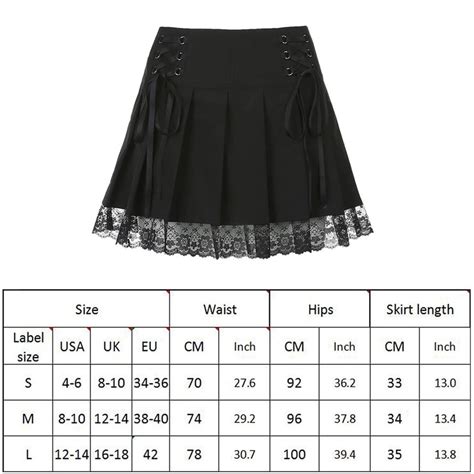 Lace Up Black Gothic Pleated E Girl Emo Skirt Etsy