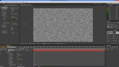 After Effects Tutorial Tv Noise Effect Youtube