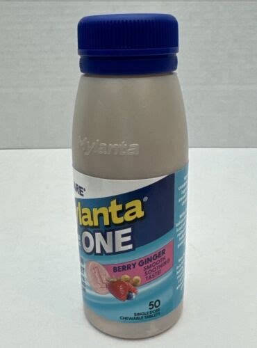 Bottle Mylanta One Antacid Anti Gas 50 Tab Berry Ginger Exp 0625 Ebay