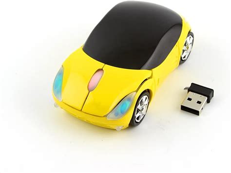 Mini Sized 24ghz Wireless Mouse Car Shape Optical Cordless