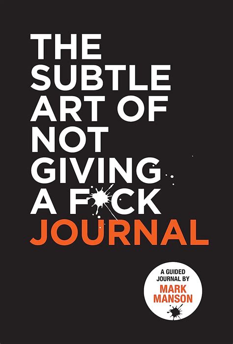 The Subtle Art Of Not Giving A Fck Journal Manson Mark 9780008542474 Books