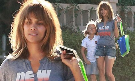 Halle Berry Parades Lean Legs On Sweet Outing With Daughter Nahla Daily Mail Online