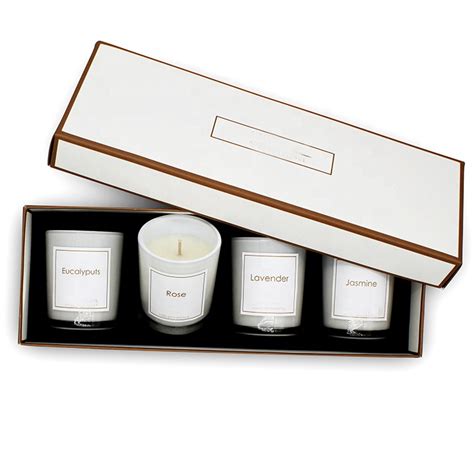 Premium 3 And 4 Jars Rigid Candle T Packaging Set Boxes Candle Packaging Cheap Custom Boxes