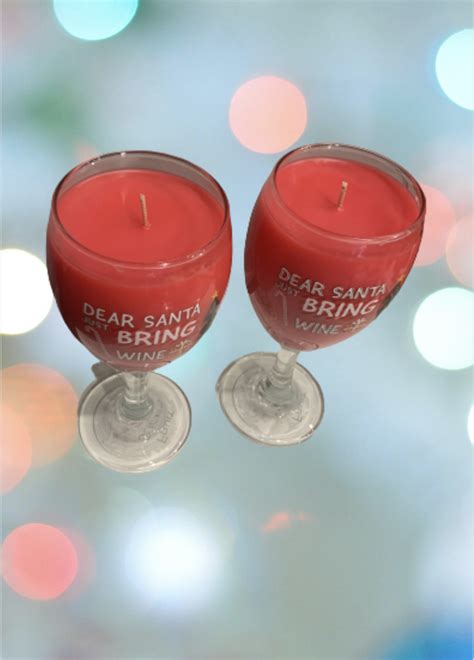 Wine Glass Candle Custom Candle Scented Candle