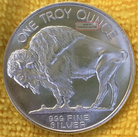 One Troy Ounce 999 Fine Silver