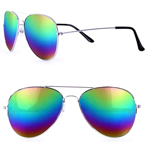 Pilot Glasses Oil Rainbow B30354 Sunglasses Rigeshop