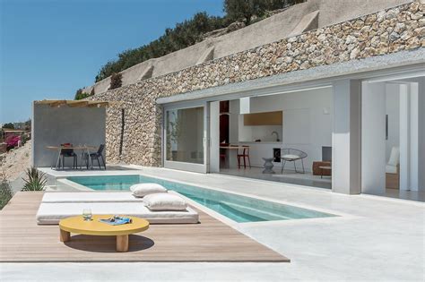 Kapsimalis Architects Carves Summer Retreat Into Santorini Mountainside