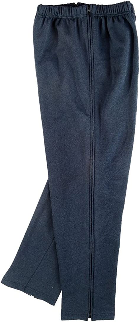 Mens Adaptive Full Length Side Zipper Knit Pants Navy 3x Amazon