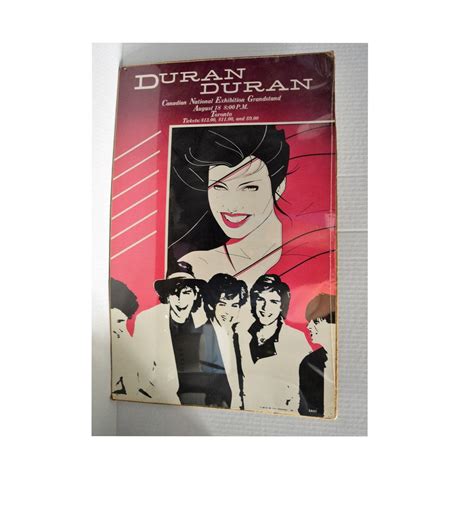 1980s Duran Duran Concert Poster Canadian National Exhibition