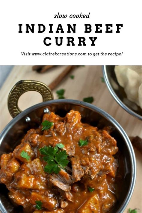 Slow Cooked Indian Beef Curry Claire K Creations Recipe Slow