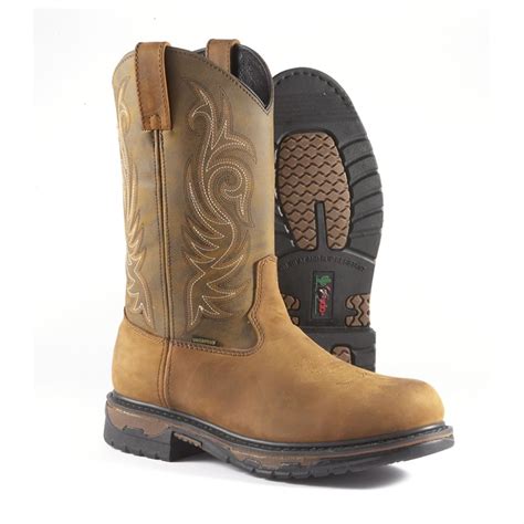 Mens Laredo® 11 Sullivan Waterproof Steel Toe Pull On Western Boots