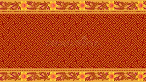 Balinese Traditional Carving Style Woven Bamboo Decoration Seamless