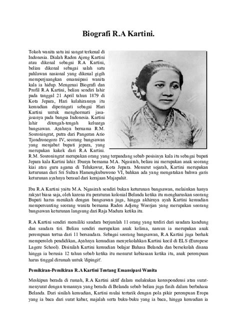 Doc Biografi Ra Kartini Ikraamul Quran