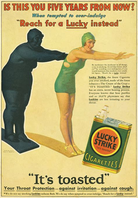 A Series Of American Tobacco Companys Bizarre Ads Promoting Lucky Strike Cigarettes From The