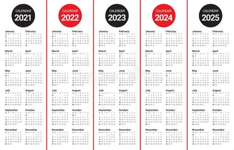 Calendar 2021 2025 Calendar 2021 2022 2023 2024 2025 2026 2020