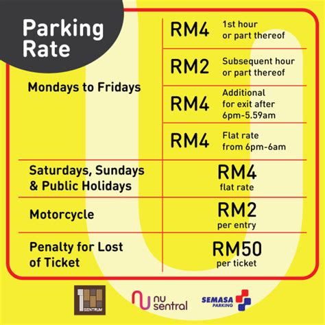 Please refer to the nu sentral parking charging rate table below. NU Hotel @ KL Sentral: Parking at NU Sentral