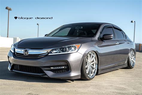 Grand Honda Accord With Solid Gray Exterior Color And Custom Projector
