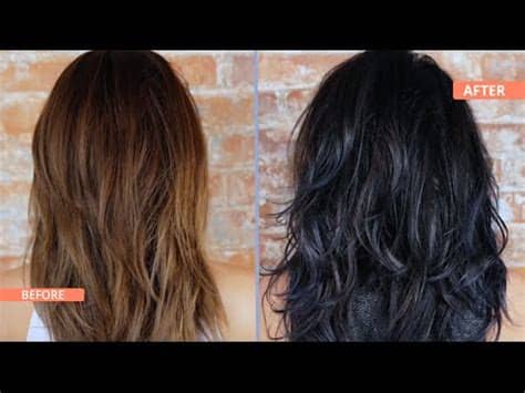 How i dye my hair from black to chocolate ash brown at home. How to Black & Blue Ombre / Dip Dye Your Hair - YouTube
