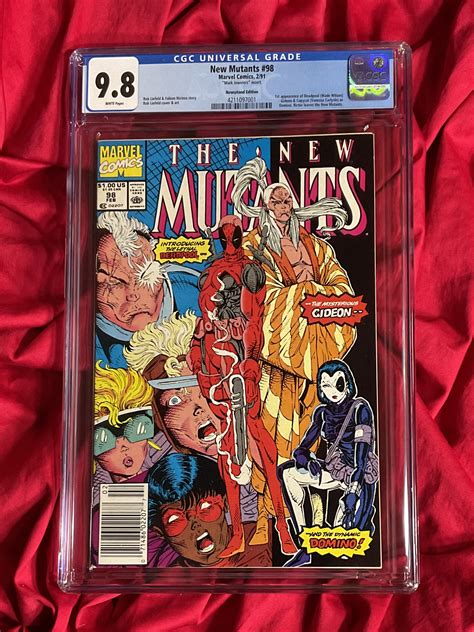 Cgc 98~new Mutants 98~first Appearance Of Deadpool~ Newsstand And