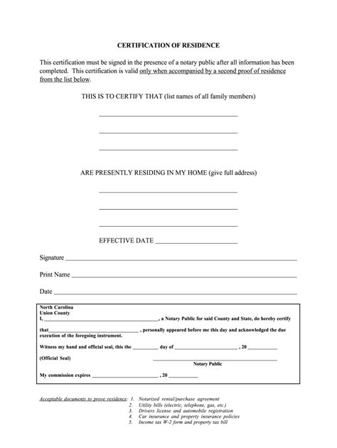 Residence Certificate Fill Out And Sign Online Dochub