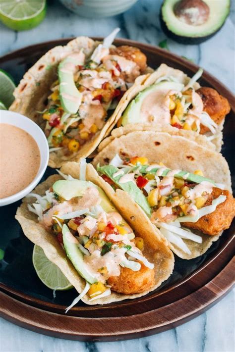 Baja Fish Tacos With Tropical Salsa Bare Root Girl