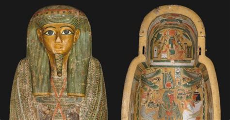 Mummy Sarcophagus Reveals 3000 Yr Old Painting Of Egyptian Goddess