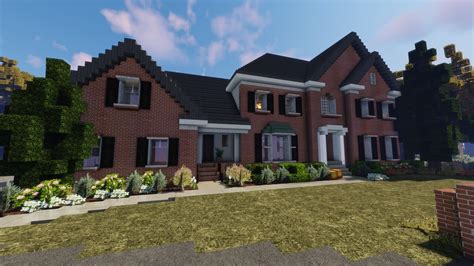 Brick Suburban House Trs Minecraft Map