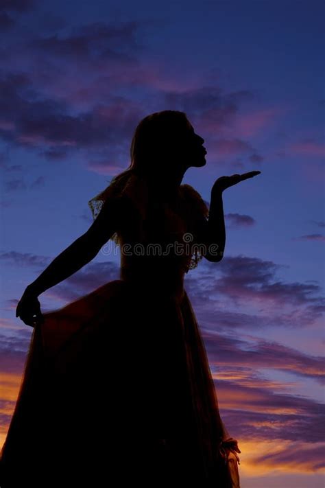 Blowing Kiss Silhouette Stock Photos Free And Royalty Free Stock Photos