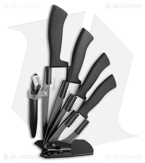 Benchmark Kitchen 6 Piece Black Ceramic Knife Set Blade Hq