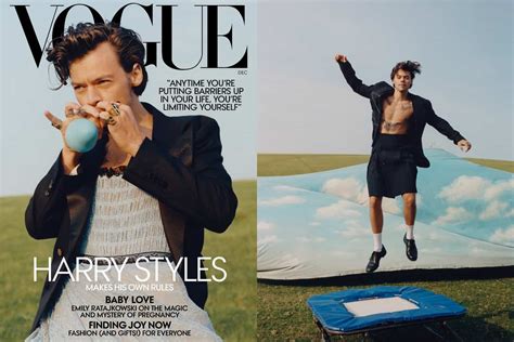 Harry Styles Becomes The First Man To Star On Vogues Cover In 127 Years