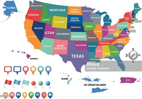 United States Of America Map Stock Illustration Download Image Now