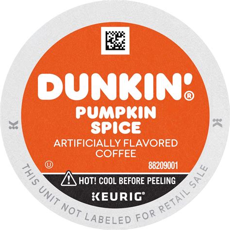 Dunkin Pumpkin Spice Flavored Coffee 22 Keurig K Cup Pods