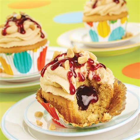 Peanut Butter And Jelly Cupcakes Recipe Recipe Peanut Butter And Jelly Cupcakes Recipe