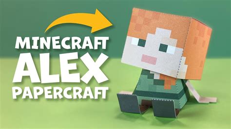 How To Make A Minecraft Alex Paper Craft Free Diy Project For A Rainy Day Youtube