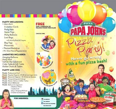 20 Kids Birthday Party Packages From Restaurants In Metro Manila