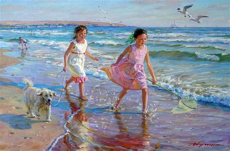 Александр Аверин Beach Painting Oil Painting Art Plage Strand